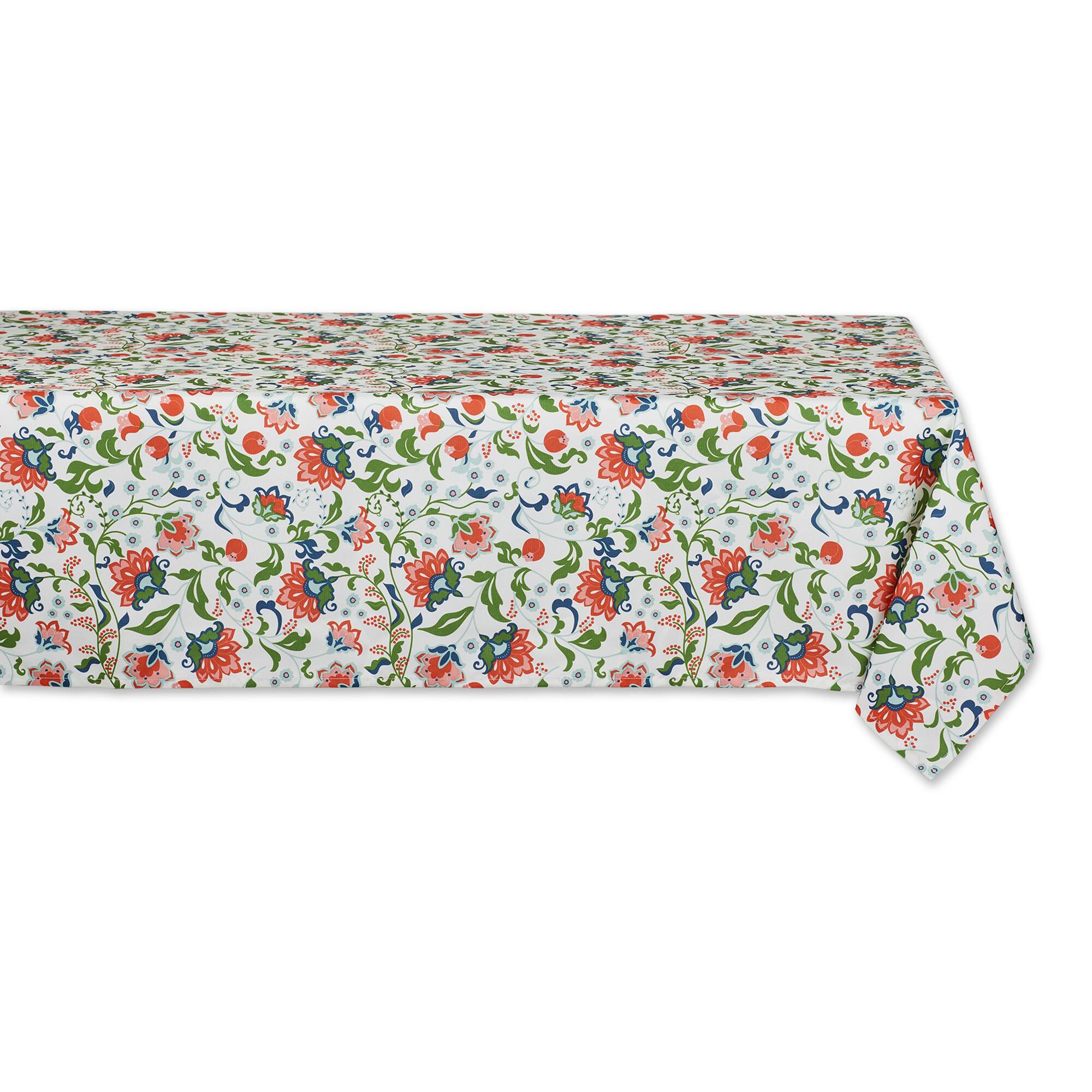 DII® Garden Floral Print Outdoor Tablecloth 60x84"